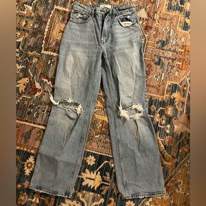 Abercrombie Curve Love 90’s Ultra High Rise Relaxed Jeans